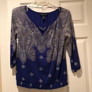 Like new INC blue top